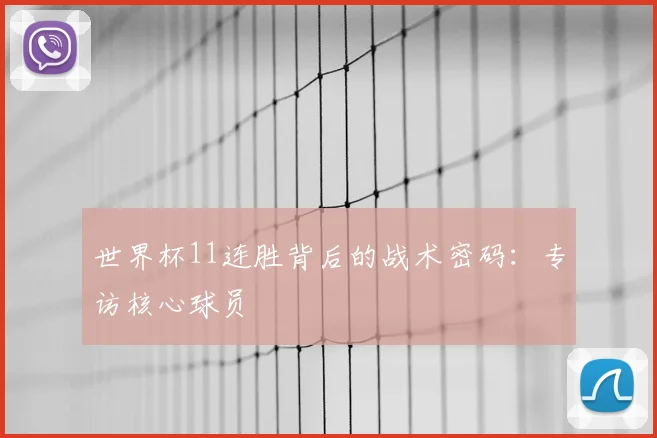 世界杯11连胜背后的战术密码:专访核心球员